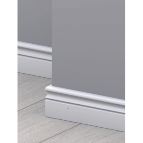 BATTISCOPA IN MDF 10X80BIANCO P050233